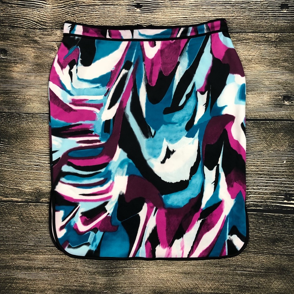 Bisou Bisou Stretch side slit pencil skirt